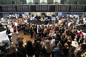 Weltfrauentag an der Frankfurter Wertpapierbörse