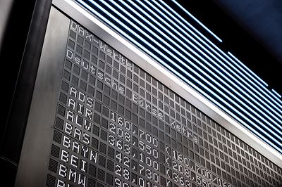 DAX-Werte auf Anzeigetafel